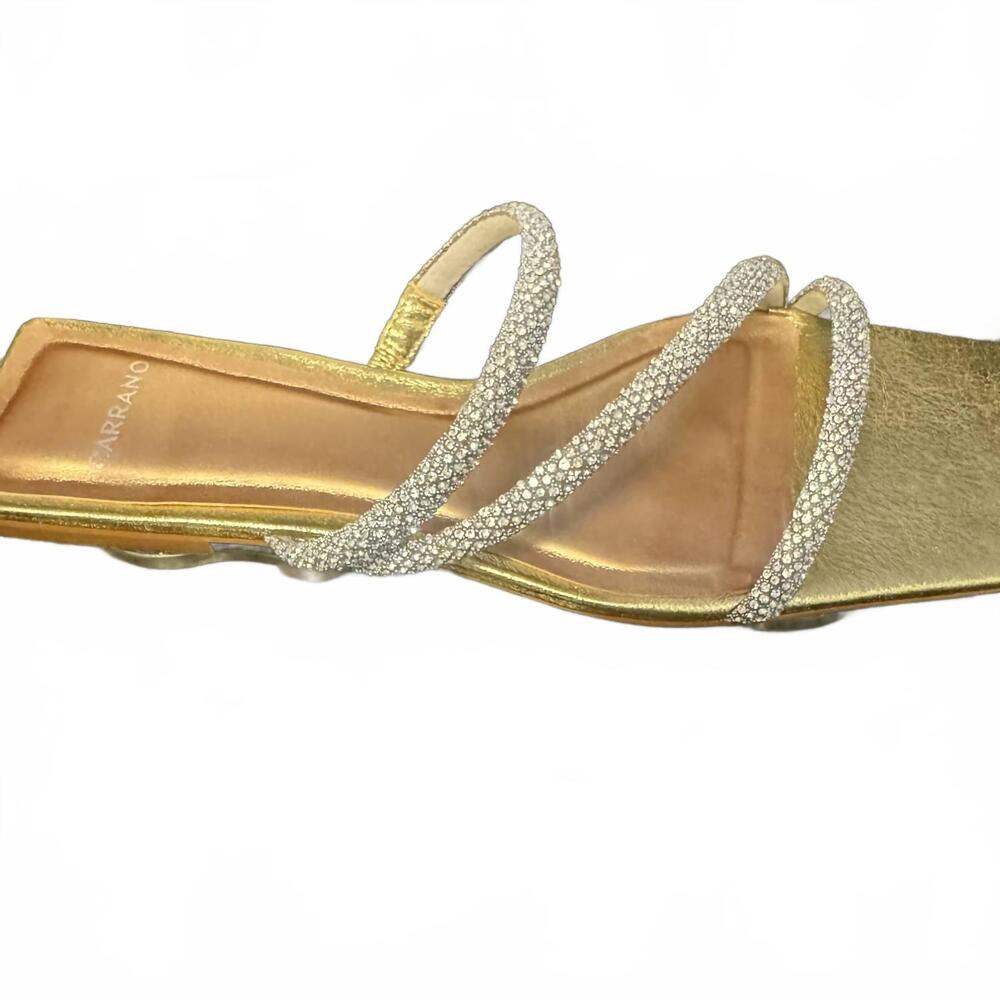NEW CARRANO women's sue sandal in gold